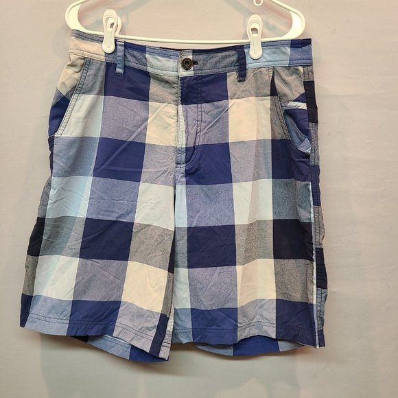 Lululemon Shorts Mens 34 Blue Plaid - Picture 5 of 5